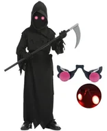 Stroje karnawałowe - Strój Kostium Przebranie Na Halloween Śmierć Z Kosą Duch 110/116 - miniaturka - grafika 1