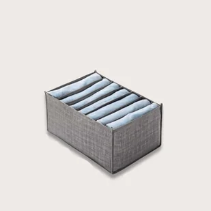 Estaky Organizer Ubrań do Szuflad Szary 35 x 23.5 x 18 cm - Meble modułowe i akcesoria - miniaturka - grafika 1