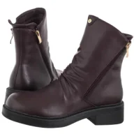 Botki damskie - Botki Bordowe A7159-23/00-7 (MA1454-b) Maciejka - miniaturka - grafika 1