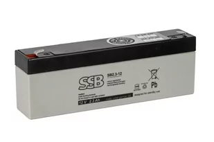 Akumulator SSB SB 2,3-12 12V 2,3Ah - Akumulatory ogólnego zastosowania - miniaturka - grafika 1