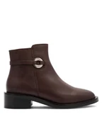 Botki damskie - Gino Rossi Botki DORIS-110394 Brązowy - miniaturka - grafika 1