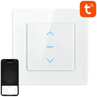 Systemy inteligentnych domów - Dotykowy inteligentny przełącznik rolet Wi-Fi Avatto N-CS10-W TUYA biały - Rabat 10zł przy zapisie do newslettera! / FV23% / Odbiór osobisty Kraków! / Płatność PayPo - miniaturka - grafika 1