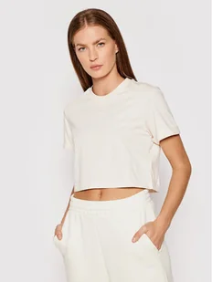 Adidas T-Shirt adicolor Essentials Cropped H37880 Beżowy Standard Fit - Koszulki i topy damskie - miniaturka - grafika 1