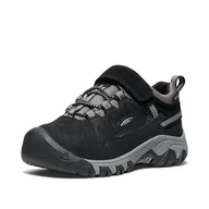 Buty dla chłopców - KEEN Wodoodporne buty trekkingowe Targhee 4 Low Unisex, Czarny stalowy szary, 27/28 EU - miniaturka - grafika 1