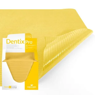 Serweta dentystyczna 33cm x 48cm żółta podfoliowana 54g DentixPro 80szt - Sprzęt i akcesoria stomatologiczne - miniaturka - grafika 1