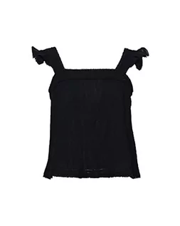 Bluzy damskie - Superdry Damska bluza z koronką, z teksturą, czarny (Black 02a), XL - grafika 1