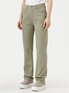 Spodnie sportowe damskie - Calvin Klein Jeans Spodnie materiałowe J20J224852 Zielony Straight Fit - miniaturka - grafika 1