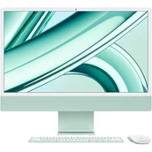 Zestawy komputerowe - Apple iMac 24" 4,5K Retina M3 8-core CPU + 10-core GPU / 8GB / 256GB SSD / Gigabit Ethernet / Zielony (Green) - miniaturka - grafika 1
