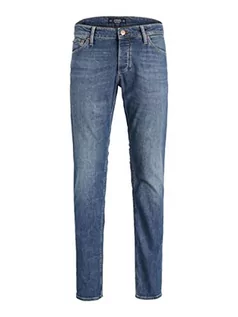 Spodenki męskie - JACK & JONES męskie spodnie jeansowe, Blue Denim, 31W / 34L - grafika 1