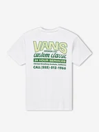 Koszulki męskie - t-shirt uomo vans vn000m60 shop front wht1 - miniaturka - grafika 1