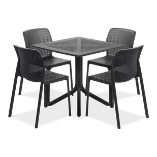 Zestaw Nardi BIT/CLIP 4+1 Antracite - Meble ogrodowe - miniaturka - grafika 1