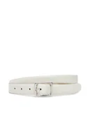 Paski - Calvin Klein Pasek Damski Classic Square Buckle Belt 20Mm LV04F7036G Biały - miniaturka - grafika 1