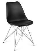 Krzesła - Sofotel Nowoczesne krzesło skandynawskie Sofotel Kapra - czarne 270100 - miniaturka - grafika 1