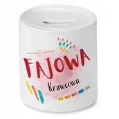 Skarbonki - Skarbonka Dla Krawcowej na Urodziny na Prezent z Nadrukiem ze Zdjęciem + Opakowanie na prezent (wzór 04) - miniaturka - grafika 1