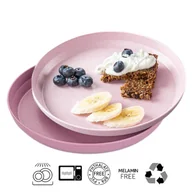 Miseczki i talerzyki dla dzieci - Talerzyk dla dzieci eco BPA PVC free 2szt REER - miniaturka - grafika 1