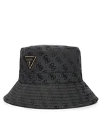 Czapki damskie - Guess Bucket AW5371 POL01 Szary - miniaturka - grafika 1