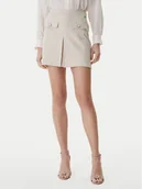 Spódnice - Guess Spódnica mini W6RD57 KCMU2 Beżowy Classic Fit - miniaturka - grafika 1