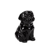 Figurki dekoracyjne - Figurka ceramiczna Mops czarny 34 cm - miniaturka - grafika 1