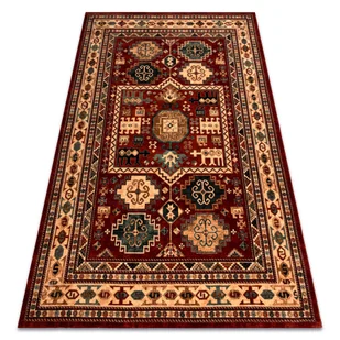 Dywan wełniany KASHQAI 4306 300 orientalny, ramka terakota / beż czerwony 200x300 cm - Dywany - miniaturka - grafika 1