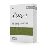 Akcesoria do instrumentów dętych - D'Addario Organic Resrezerwa soprano saksofon - Rury saksofonowe - Pierwsza i jedyna bio-trzcina - 3,5 siła 10 szt. w opakowaniu - miniaturka - grafika 1