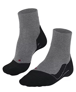 FALKE Męskie skarpety trekkingowe TK5 Wander Wool Short, wełna, 1 para, szare (Light Grey 3403), 42-43 - Skarpetki damskie - miniaturka - grafika 1