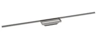 Odpływy liniowe - Hansgrohe RainDrain Minimalistic - Element zewnętrzny odpływu liniowego 120 cm, z rusztem do wyłożenia płytkami 56223000 - miniaturka - grafika 1