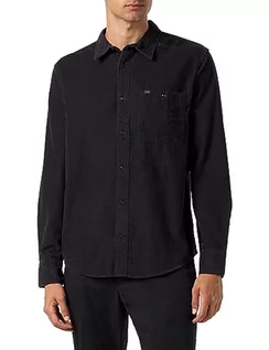 Koszule męskie - Lee męska koszula leesure, czarny, M - grafika 1