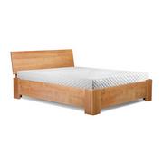 Łóżka - Łóżko BERGAMO PLUS EKODOM drewniane : Rozmiar - 200x200, Kolor wybarwienia - Dąb rustykalny - miniaturka - grafika 1