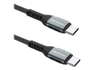 Kable komputerowe i do monitorów - QOLTEC 52358 USB 2.0 type C Cable USB 2.0 type C 100W QC 3.0 PD 1.5m Black - miniaturka - grafika 1