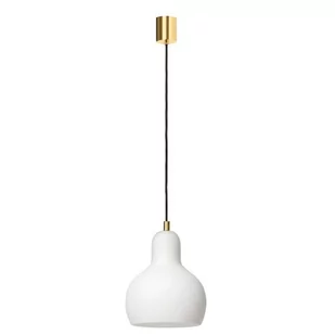 Kaspa Wisząca lampa nowoczesna LONGIS 10878105 biała kopuła nad łóżko - Lampy sufitowe - miniaturka - grafika 1