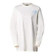 Koszulki sportowe damskie - Koszulka The North Face Nature LS 0A87DZQLI1 - biała - miniaturka - grafika 1