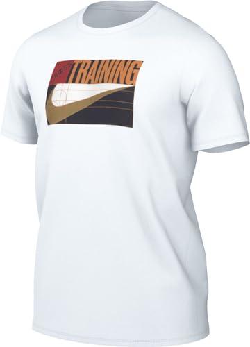 Nike Top męska koszulka Dri-Fit Rlgd Xtrain DNA, biała, FV8382-100, S