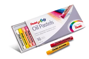 Pentel Poland Sp z o.o PASTELE OLEJNE W 16 KOLORACH PHN-16 - Przybory szkolne - miniaturka - grafika 1