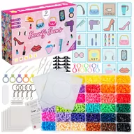 Prace ręczne dla dzieci - Koraliki do prasowania Zestaw Kosmetyków 11000 szt - miniaturka - grafika 1