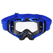 Gogle i okulary motocyklowe - LS2, Gogle motocyklowe AURA (Przezroczysty wizjer) black blue - miniaturka - grafika 1