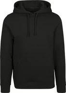 Bluzy męskie - Męska bluza z kapturem Build Your Brand Merch Hoody BY084 Czarny Czarny XS - miniaturka - grafika 1