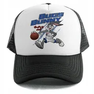 Czapki i chusty sportowe męskie - Czapka z Daszkiem WHAT'S UP DOC Dla Fana Kreskówek Wzory Biało Czarna - miniaturka - grafika 1