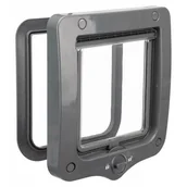 Pozostałe akcesoria dla kotów - Trixie Drzwiczki dla kota 2-Way 20 × 22 cm szare - miniaturka - grafika 1