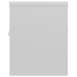 Lumarko Szafka z wbudowaną umywalką, biała, wysoki połysk, płyta - Szafki łazienkowe - miniaturka - grafika 10