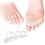 Akcesoria do paznokci - TecniWork, Separator prawy bezbarwny podkładka żelowa z pierścieniami na palce, rozmiar S CB190B - miniaturka - grafika 1