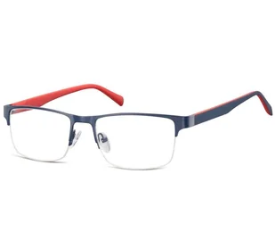 Żyłkowe oprawki korekcyjne zerówki okulary 601D granatowe - Okulary korekcyjne, oprawki, szkła - miniaturka - grafika 1