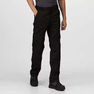 Spodnie męskie - Regatta Professional Męskie Spodnie Pro Czarny, Rozmiar: 44L - grafika 1