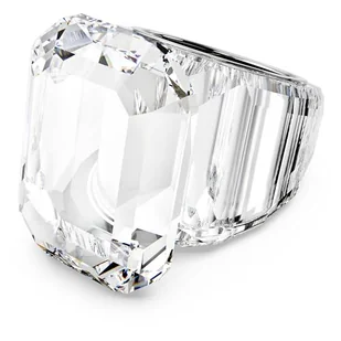Swarovski Pierścionek Koktajlowy Lucent, Szlif Ośmiokątny, Biały - Moda i Uroda OUTLET - miniaturka - grafika 1