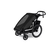 Wózki dziecięce - Wózek dziecięcy Thule Chariot Sport 2 single black - miniaturka - grafika 1