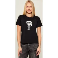 Koszulki i topy damskie - Karl Lagerfeld T-shirt IKON AQUARELLE K | Regular Fit - miniaturka - grafika 1