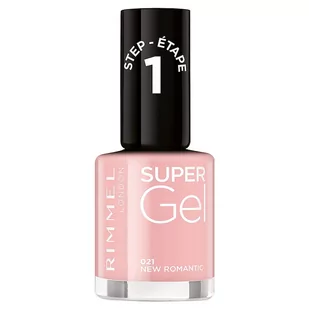 Rimmel London Super Gel firmy Kate Moss lakier do paznokci Duo Pack, 12, SOUL Session cieni, Nude bladoróżowy 34776273021 - Odżywki do paznokci - miniaturka - grafika 1