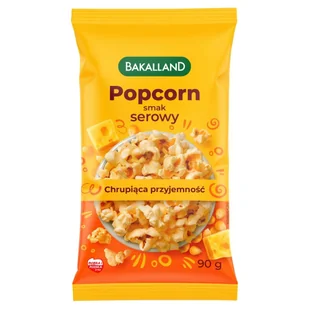 BAK POPCORN SEROWY 90G BAKALLAND 66683772 - Inne przekąski suche - miniaturka - grafika 1