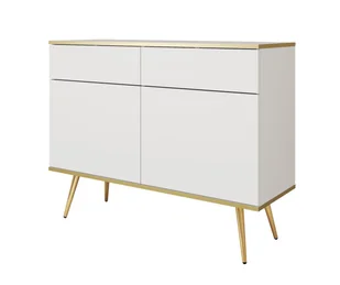 Komoda Oro Ksz107 Złote / Biała - Komody - miniaturka - grafika 1