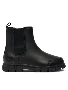 Clarks Kozaki Evyn Chelsea K. 26180291 Czarny - Buty dla dziewczynek - miniaturka - grafika 1