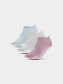 Skarpetki damskie - 4F Skarpety casual stopki (3-pack) damskie - multikolor 39-42 - miniaturka - grafika 1